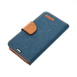 Lacné Kryty | Peňaženkové puzdro Canvas Book modré – Samsung Galaxy S23 | Lacné Kryty