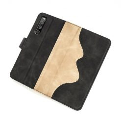 Lacné Kryty | Peňaženkové puzdro Dual Wavy Case čierne – Sony Xperia 10 IV | Lacné Kryty