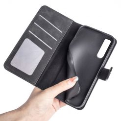 Lacné Kryty | Peňaženkové puzdro Dual Wavy Case čierne – Sony Xperia 10 IV | Lacné Kryty
