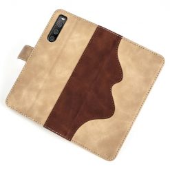 Peňaženkové puzdro Dual Wavy Case hnedé – Sony Xperia 10 IV | Lacné Kryty Lacné Kryty | Peňaženkové puzdro Dual Wavy Case hnedé – Sony Xperia 10 IV | Lacné Kryty