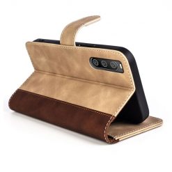 Peňaženkové puzdro Dual Wavy Case hnedé – Sony Xperia 10 IV | Lacné Kryty Lacné Kryty | Peňaženkové puzdro Dual Wavy Case hnedé – Sony Xperia 10 IV | Lacné Kryty