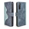 Lacné Kryty | Peňaženkové puzdro Dual Wavy Case zelené – Sony Xperia 10 IV | Lacné Kryty