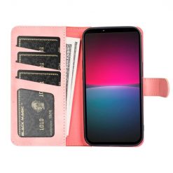 Lacné Kryty | Peňaženkové puzdro Dual Wavy Case ružové – Sony Xperia 10 IV | Lacné Kryty
