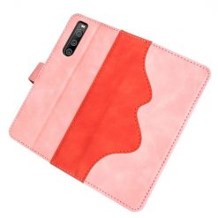 Lacné Kryty | Peňaženkové puzdro Dual Wavy Case ružové – Sony Xperia 10 IV | Lacné Kryty
