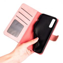 Lacné Kryty | Peňaženkové puzdro Dual Wavy Case ružové – Sony Xperia 10 IV | Lacné Kryty