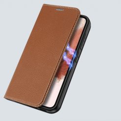 Lacné Kryty | Peňaženkové puzdro Dux Ducis Skin X2 hnedé – Samsung Galaxy S23 | Lacné Kryty