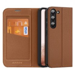 Peňaženkové puzdro Dux Ducis Skin X2 hnedé – Samsung Galaxy S23+ (S23 Plus) | Lacné Kryty Lacné Kryty | Peňaženkové puzdro Dux Ducis Skin X2 hnedé – Samsung Galaxy S23+ (S23 Plus) | Lacné Kryty