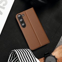 Peňaženkové puzdro Dux Ducis Skin X2 hnedé – Samsung Galaxy S23+ (S23 Plus) | Lacné Kryty Lacné Kryty | Peňaženkové puzdro Dux Ducis Skin X2 hnedé – Samsung Galaxy S23+ (S23 Plus) | Lacné Kryty