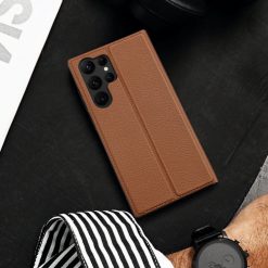 Lacné Kryty | Peňaženkové puzdro Dux Ducis Skin X2 hnedé – Samsung Galaxy S23 Ultra | Lacné Kryty