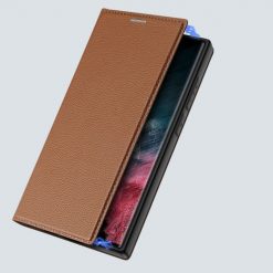 Lacné Kryty | Peňaženkové puzdro Dux Ducis Skin X2 hnedé – Samsung Galaxy S23 Ultra | Lacné Kryty