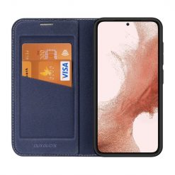 Lacné Kryty | Peňaženkové puzdro Dux Ducis Skin X2 modré – Samsung Galaxy S23 | Lacné Kryty