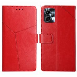 Lacné Kryty | Peňaženkové puzdro Geometric Pattern case červené – Motorola Moto G13 / G23 / G53 5G | Lacné Kryty