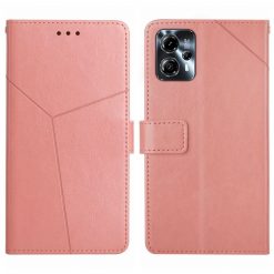 Lacné Kryty | Peňaženkové puzdro Geometric Pattern case ružové – Motorola Moto G13 / G23 / G53 5G | Lacné Kryty