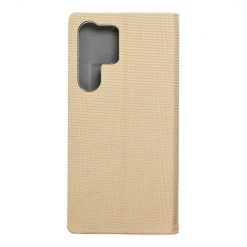 Peňaženkové puzdro Smart Senso zlaté – Samsung Galaxy S23 Ultra | Lacné Kryty Lacné Kryty | Peňaženkové puzdro Smart Senso zlaté – Samsung Galaxy S23 Ultra | Lacné Kryty