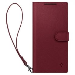 Lacné Kryty | Peňaženkové puzdro Spigen WALLET „S“ PLUS bordové – Samsung Galaxy S23 Ultra | Lacné Kryty