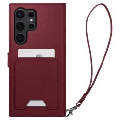 Lacné Kryty | Peňaženkové puzdro Spigen WALLET „S“ PLUS bordové – Samsung Galaxy S23 Ultra | Lacné Kryty