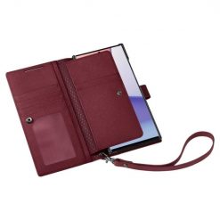 Lacné Kryty | Peňaženkové puzdro Spigen WALLET „S“ PLUS bordové – Samsung Galaxy S23 Ultra | Lacné Kryty