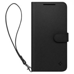 Lacné Kryty | Peňaženkové puzdro Spigen WALLET „S“ PLUS čierne – Samsung Galaxy S23+ (S23 Plus) | Lacné Kryty