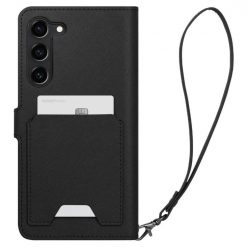 Lacné Kryty | Peňaženkové puzdro Spigen WALLET „S“ PLUS čierne – Samsung Galaxy S23+ (S23 Plus) | Lacné Kryty
