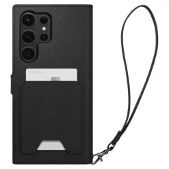 Lacné Kryty | Peňaženkové puzdro Spigen WALLET „S“ PLUS čierne – Samsung Galaxy S23 Ultra | Lacné Kryty