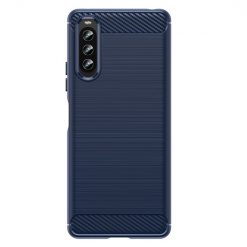 Zadný Kryt Carbon modrý – Sony Xperia 10 IV | Lacné Kryty Lacné Kryty | Zadný Kryt Carbon modrý – Sony Xperia 10 IV | Lacné Kryty