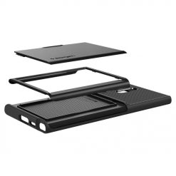 Lacné Kryty | Zadný kryt Spigen Slim Armor CS čierny – Samsung Galaxy S23 Ultra | Lacné Kryty