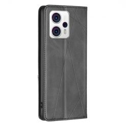 Knižkové puzdro Rhombus čierne – Motorola Moto G13 / G23 / G53 5G | Lacné Kryty Lacné Kryty | Knižkové puzdro Rhombus čierne – Motorola Moto G13 / G23 / G53 5G | Lacné Kryty