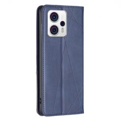 Knižkové puzdro Rhombus modré – Motorola Moto G13 / G23 / G53 5G | Lacné Kryty Lacné Kryty | Knižkové puzdro Rhombus modré – Motorola Moto G13 / G23 / G53 5G | Lacné Kryty