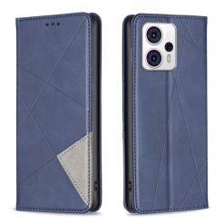Knižkové puzdro Rhombus modré – Motorola Moto G13 / G23 / G53 5G | Lacné Kryty Lacné Kryty | Knižkové puzdro Rhombus modré – Motorola Moto G13 / G23 / G53 5G | Lacné Kryty