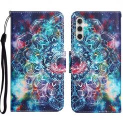 Lacné Kryty | Knižkové puzdro Trendy Cross case Hviezdna mandala – Samsung Galaxy A54 5G | Lacné Kryty