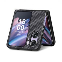 Lacné Kryty | Kryt Carbon Fiber čierny – Oppo Find N2 Flip | Lacné Kryty