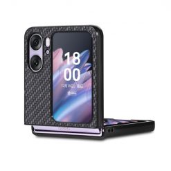 Lacné Kryty | Kryt Carbon Fiber čierny – Oppo Find N2 Flip | Lacné Kryty