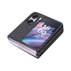 Lacné Kryty | Kryt Carbon Fiber čierny – Oppo Find N2 Flip | Lacné Kryty