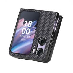 Lacné Kryty | Kryt Carbon Fiber čierny – Oppo Find N2 Flip | Lacné Kryty