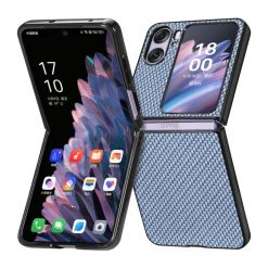Lacné Kryty | Kryt Carbon Fiber modrý – Oppo Find N2 Flip | Lacné Kryty