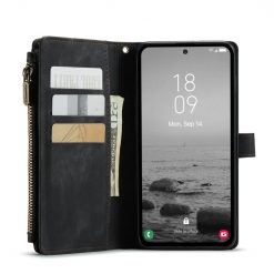Lacné Kryty | Multifunkčné peňaženkové puzdro CaseMe čierne – Samsung Galaxy A54 5G | Lacné Kryty