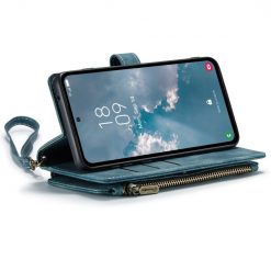 Lacné Kryty | Multifunkčné peňaženkové puzdro CaseMe modré – Samsung Galaxy A54 5G | Lacné Kryty