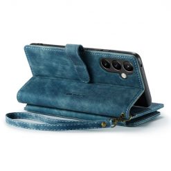 Lacné Kryty | Multifunkčné peňaženkové puzdro CaseMe modré – Samsung Galaxy A54 5G | Lacné Kryty