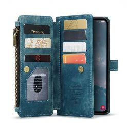 Lacné Kryty | Multifunkčné peňaženkové puzdro CaseMe modré – Samsung Galaxy A54 5G | Lacné Kryty
