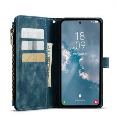 Lacné Kryty | Multifunkčné peňaženkové puzdro CaseMe modré – Samsung Galaxy A54 5G | Lacné Kryty
