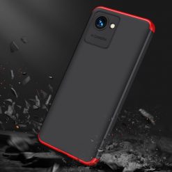Lacné Kryty | Ochranný kryt 360 Protection čierno-červený – Realme C30 | Lacné Kryty