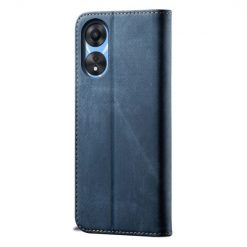 Lacné Kryty | Peňaženkové puzdro Denim Texture modré – Oppo A78 5G | Lacné Kryty