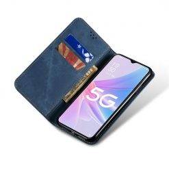 Lacné Kryty | Peňaženkové puzdro Denim Texture modré – Oppo A78 5G | Lacné Kryty
