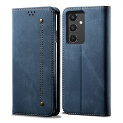 Lacné Kryty | Peňaženkové puzdro Denim Texture modré – Samsung Galaxy A34 5G | Lacné Kryty