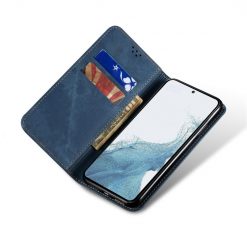 Lacné Kryty | Peňaženkové puzdro Denim Texture modré – Samsung Galaxy A54 5G | Lacné Kryty