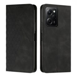 Lacné Kryty | Peňaženkové puzdro Diamond Pattern case čierne – Xiaomi Poco X5 Pro 5G | Lacné Kryty