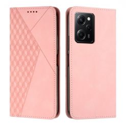Lacné Kryty | Peňaženkové puzdro Diamond Pattern case ružové – Xiaomi Poco X5 Pro 5G | Lacné Kryty
