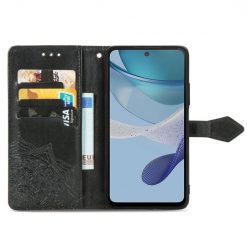 Peňaženkové puzdro Embossing Pattern Mandala Flower čierne – Motorola Moto G13 / G23 / G53 5G | Lacné Kryty Lacné Kryty | Peňaženkové puzdro Embossing Pattern Mandala Flower čierne – Motorola Moto G13 / G23 / G53 5G | Lacné Kryty