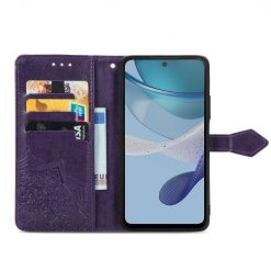 Peňaženkové puzdro Embossing Pattern Mandala Flower fialové – Motorola Moto G13 / G23 / G53 5G | Lacné Kryty Lacné Kryty | Peňaženkové puzdro Embossing Pattern Mandala Flower fialové – Motorola Moto G13 / G23 / G53 5G | Lacné Kryty