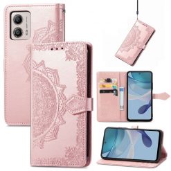 Peňaženkové puzdro Embossing Pattern Mandala Flower ružové – Motorola Moto G13 / G23 / G53 5G | Lacné Kryty Lacné Kryty | Peňaženkové puzdro Embossing Pattern Mandala Flower ružové – Motorola Moto G13 / G23 / G53 5G | Lacné Kryty
